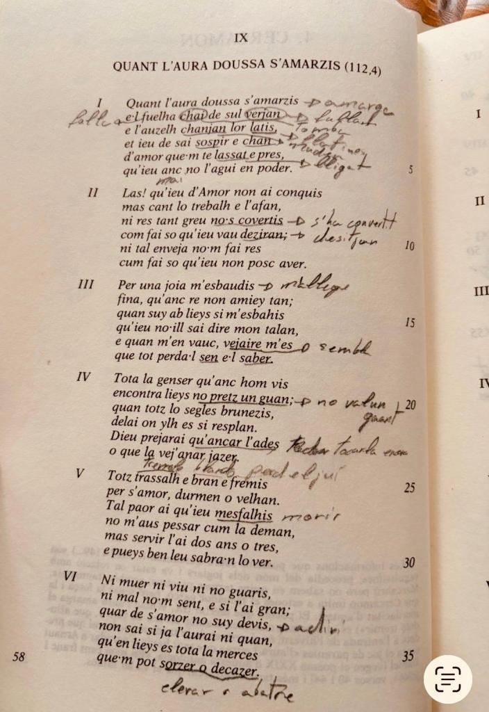 Anotaciones manuscritas de Arturo Lozano Aguilar en uno de los libros que me prestó.
