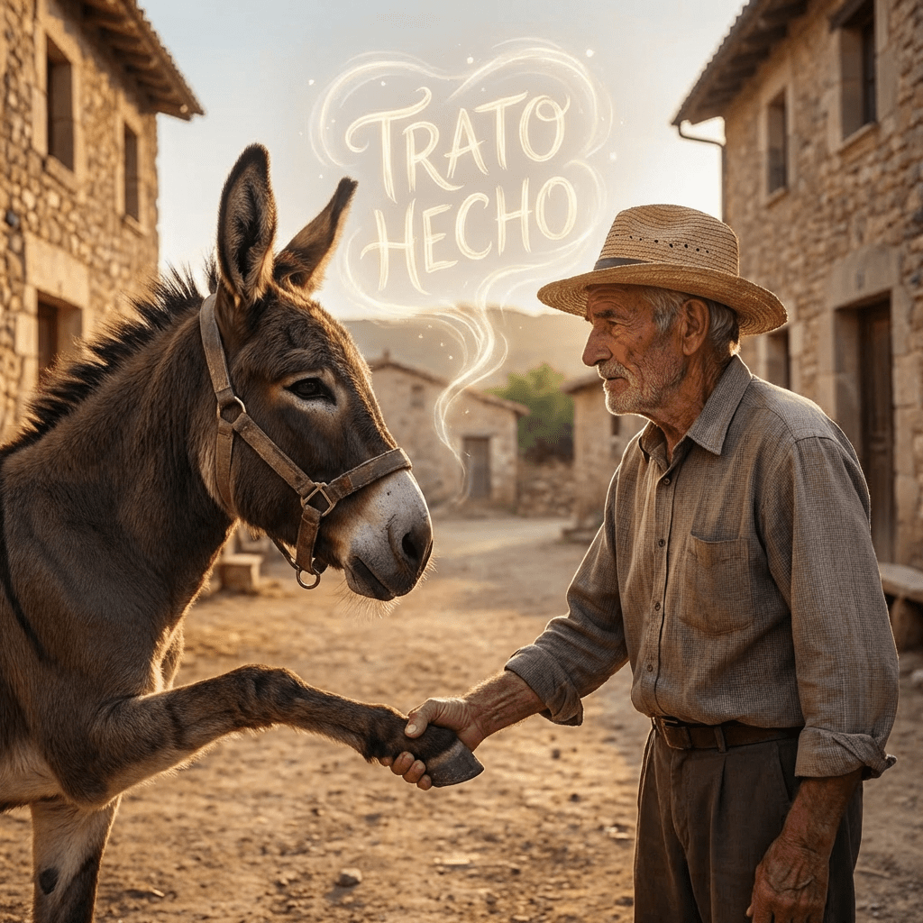 Mi abuelo compró una burra y unos diminutos pedazos de tierra, más verticales que horizontales, solo con la palabra.


No hubo papeles, ni firmas, ni intermediarios. Hubo palabra. Y bastó.
Decir era comprometerse. No hacía falta más.