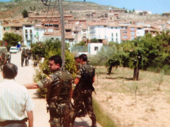 Casas Bajas, Rincón de Ademuz. Marcha motorizada del Ejército español en junio de 2006.